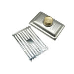 201 Rozsdamentes acél világos bambusz mintázat téglalap alakú 10*15 cm fürdőszoba réz mágneses szag -bizonyító mag padló lefolyása