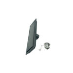 304 Paslanmaz çelik 20-120 Mm Siyah Dikdörtgen Görünmez Yer Sifonu, Uzatılmış Borulu ve Ortak Kendinden Yalıtımlı Koku Geçirmez Çekirdekli