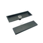 304 Paslanmaz çelik 20-120 Mm Siyah Dikdörtgen Görünmez Yer Sifonu, Uzatılmış Borulu ve Ortak Kendinden Yalıtımlı Koku Geçirmez Çekirdekli