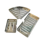 Stainless steel double-layer soap holder bathroom shelf