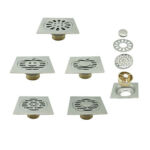 Bathroom Floor Drain Deodorant Drain Filter Cover Stainless Steel Bathroom Accessories Floor Drain