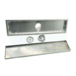 304 Drenaje de baño de acero inoxidable Línea de drenaje de piso Ducha Tubería de drenaje de ducha rectangular —XINZHIJIA/XUNJIA