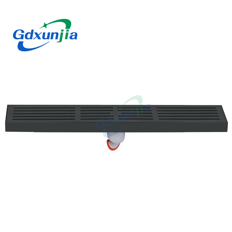 條紋地板排水管有效的浴室排水