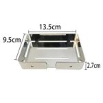 Stainless steel double-layer soap box bathroom shelf