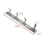 Xunjia/xinzhijia – បានម៉ោនជញ្ជាំង 304 ដែកអ៊ីណុក 4 ទំពក់អាវការ៉េសម្រាប់ព្យួរសំលៀកបំពាក់