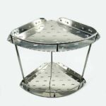 Xunjia/xinzhijia – Dinding pelekat bukan penggerudian dipasang sudut bilik mandi keluli pendakap rak penyimpanan keluli tahan karat