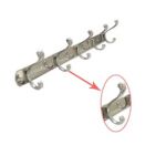 Xunjia/xinzhijia – 2023 Hot Sale Wall Mounted 1.2mm Thick 201 Stainless Steel Coat Hook Towel Rack Cabinet Hanger