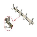 Xunjia/xinzhijia – 2023 Hot Sale Wall Mounted 1.2mm Thick 201 Stainless Steel Coat Hook Towel Rack Cabinet Hanger