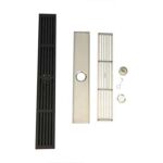 條紋地板排水管有效的浴室排水