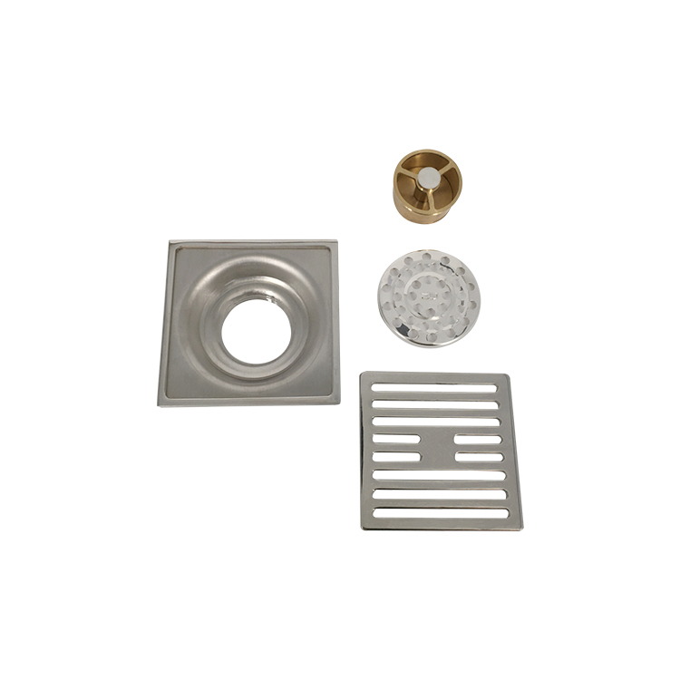 Small edge straight discharge disposable odor proof floor drain