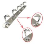 Xunjia/xinzhijia – 2023 New Modern High Quality Wall Bathroom Accessories Bathrobe Hanging 5 Hooks Stainless Steel Flat Bar Single Layer Coat Hooks