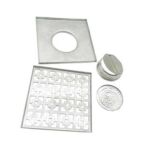 Venta caliente 20*20 cm 2 mm engrosado 304 Drenaje de piso cuadrado de acero inoxidable con elemento filtrante