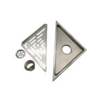 Stainless Steel Triangular Extended Pipe Floor Drain for Bathrooms