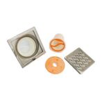 高品质 6mm 厚 201 餐厅用不锈钢波纹厨房防臭防污地漏