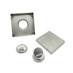 ज़ुन्जिया/झिन्झिजिया – Wholesale 2mm Thick The Invisible Tile Insert 304 Stainless Steel Square Floor Drain
