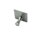 Xunjia/xinzhijia – 304Mirror Nail Wall Mounted 304 Stainless Steel Square Viscose Single Door Hanger Hooks