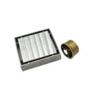 Prueba de olor invisible de alta calidad al por mayor de 3 mm de espesor 304 Drenaje de piso de inserto de mosaico de acero inoxidable con núcleo magnético de cobre —xinzhijia/xunjia