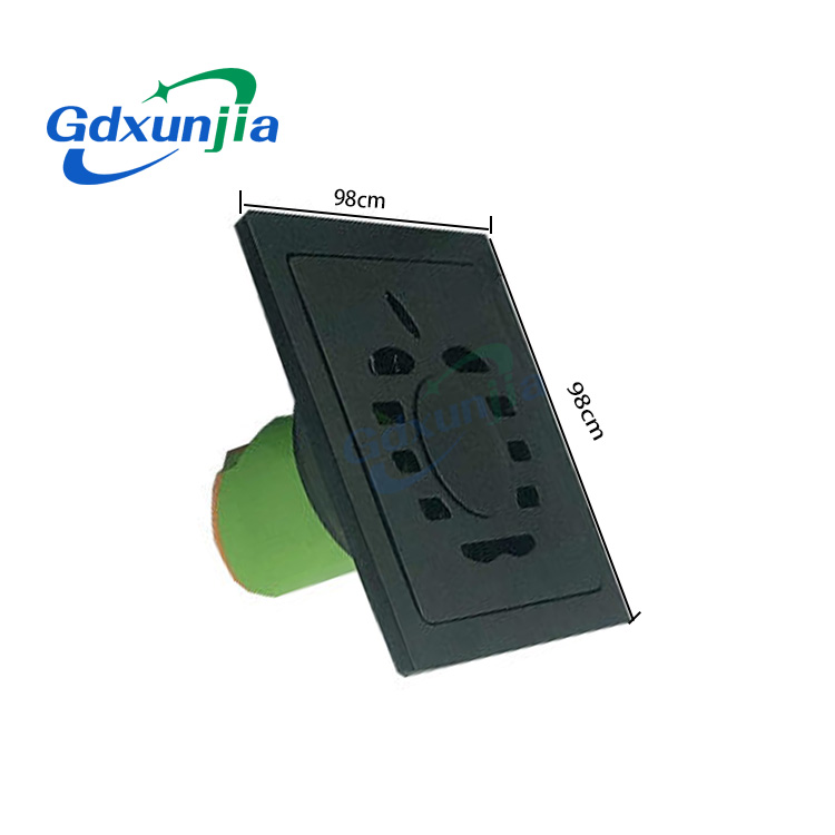 批发双6mm厚 4 英寸方形黑色 201 不锈钢浴室淋浴塑料直排水防臭地漏