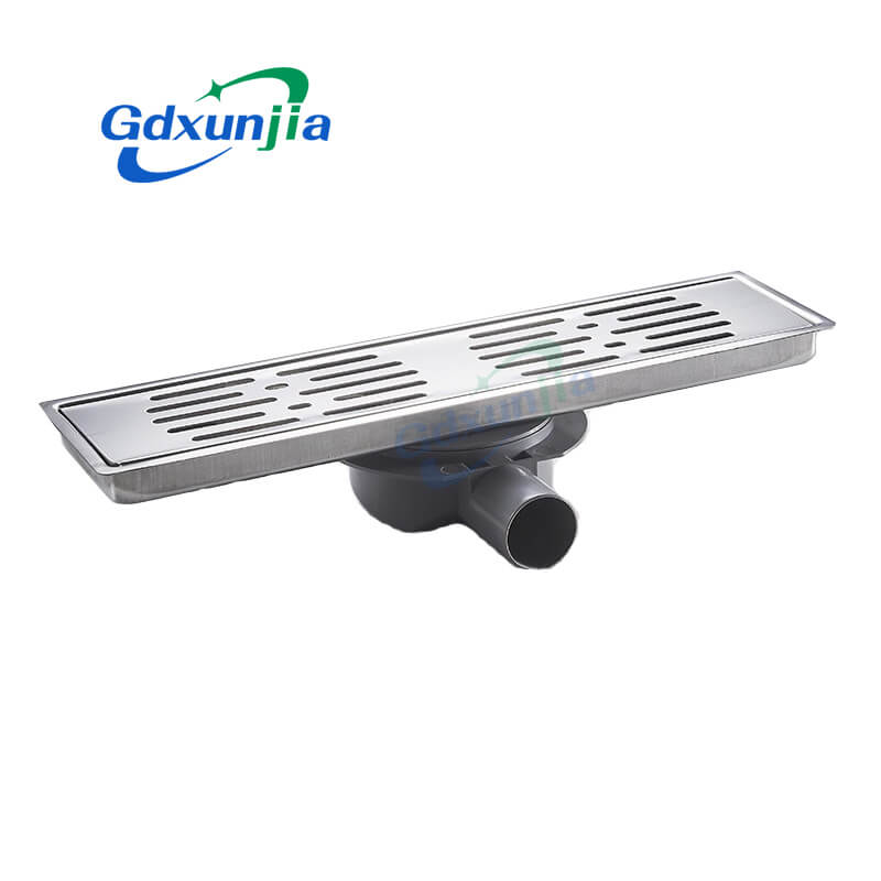 10×20 striped floor drain with plastic base