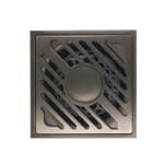 ท่อระบายน้ำชั้นสแตนเลสสีเทาปืนป้องกันกลิ่นแบบหนา