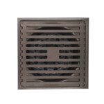 ท่อระบายน้ำชั้นสแตนเลสสีเทาปืนป้องกันกลิ่นแบบหนา