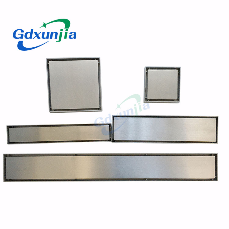 Salur lantai kalis bau keluli tahan karat berbilang spesifikasi tebal dan tersembunyi