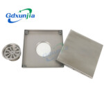 Longkang lantai tersembunyi anjakan besar keluli tahan karat longkang lantai tidak kelihatan dalam bilik mandi