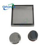 Parit lantai keluli tahan karat tebal yang tersembunyi, saiz yang berbeza boleh disesuaikan